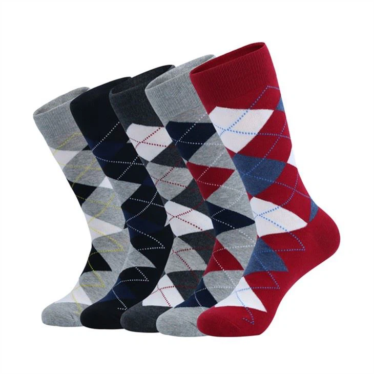 Argyle Crew Socks